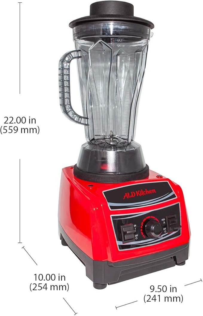 ALDKitchen Countertop Commercial Blender | 91 Oz (2.7L) | Smoothies, Cocktails, etc | Portable Blender | 110V (91 Oz (2.7 L))