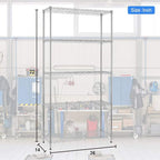 BestOffice 14''Wx36''Dx72''H NSF Wire Shelf Metal 5 Shelf Wire Shelving Unit Storage Shelves Heavy Duty Height Adjustable Utility Commercial Grade Steel Layer Shelf Rack Organizer,Chrome