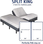 Mattress Topper Twin XL for Back Pain, Extra Thick Mattress Pad Cover, Plush Pillow Top, Deep Elastic Pocket, White