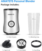 Personal Blender with Button,350W Professional Kitchen Blender for Smoothies and Shakes,Portable Smoothie Maker Mixer,Easy Cleaning&Operation,Suitable for Carrying or Storage