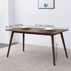 Dining Table Kitchen Table 47" Dining Room Table Small Kitchen Table for Small Spaces Table Modern Home Furniture Dinner Table Rectangular (Espresso)