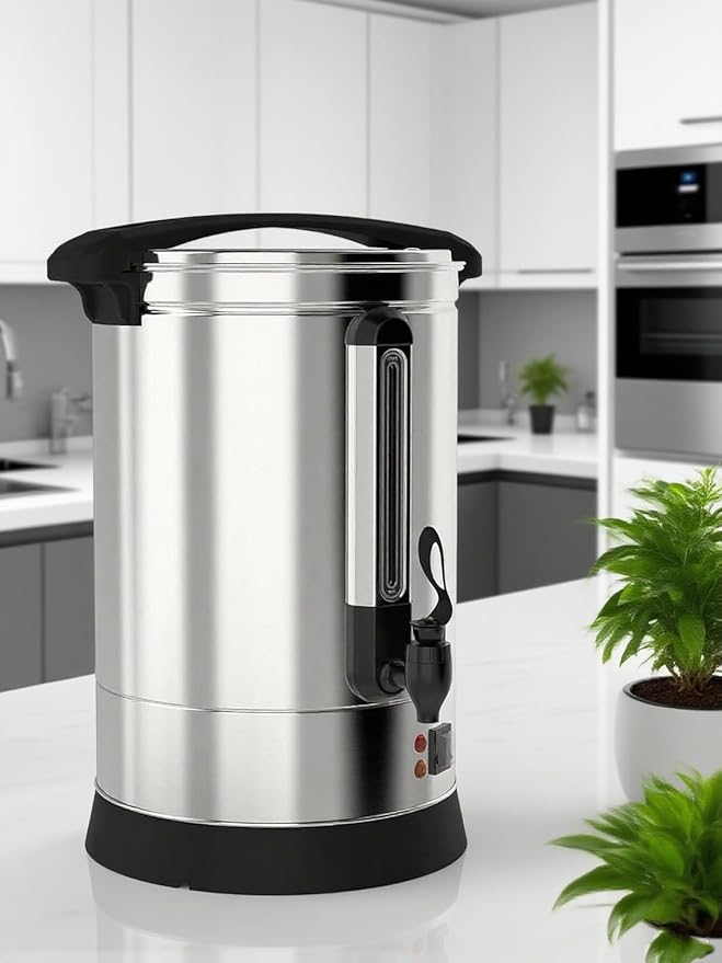 Coffee Urn 150 Cup,18L/4.8Gal Commercial Coffee Maker for Party Buffet Catering, Stainless Steel Large Hot Coffee Dispenser,Hot Beverage Dispenser,Hot Water Urn