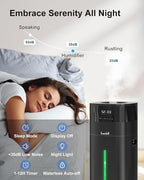 Humidifier Large Room 5.3Gal/20L Cool and Warm Mist Humidifiers for Home 2000 sq ft, Whole House Humidifiers with Diffuser Extended Tube, Air Humidifier for Bedroom Nursery Baby Plants, Black