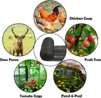 Meanchen Bird Netting 20x20 Ft, 1/2In Mesh Heavy Duty Garden Netting Pest Barrier for Plants, Vegetables, Extra Strong Woven Mesh Netting, Animal Fencing for Fruit Trees Against Birds, Deer, Poultry