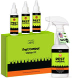 Nature's Dome Pest Control Starter Kit – Makes 3 Bottles (16 oz Each) – Eco-Friendly, Plant-Based Formula for Ant, Roach, Spider, Fly, Flea & Insect Control – Child & Pet Safe for Indoor/Outdoor Use