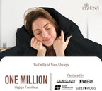 Pizuna 100% Cotton Queen 3 Pc Duvet Cover + 1 Pc Fitted Sheet Set 400 Thread Count Black Sateen Weave Luxurious Long Staple Cotton 4 Piece Bedding Set - 1 Duvet Cover, 2 Pillow Shams, 1 Fitted Sheet