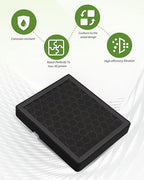 2Pcs Activated Carbon H2D H2S Air Filter Fit for Bambu Lab H2S H2D, H2D Combo Laser Parts,3D Printer Activated Carbon Air Purifier Filter Replacement Accessories