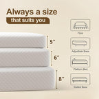 6 Inch Full Size Mattress in a Box,Memory Foam Mattress for Comfort Sleep, Cooling Night Sleep & Pressure Relief, Ships Compressed (6", Full)