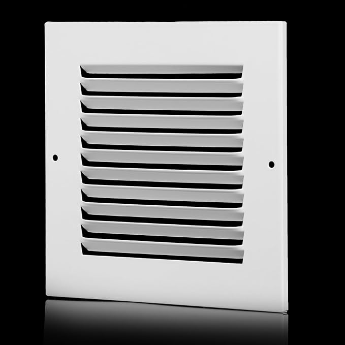 6x6 Vent Cover(Duct Opening Size),Air Return Vent Cover,Flat Vent Cover,Rejillas De Aire Acondicionado para Casa,Return Air Grilles,Outer Dimensions:7.75"Wx7.75"H(6"W x 6"H, Duct Opening)