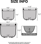 Kante 13",11",9" Dia Weathered Concrete Round Planters (Set of 3), Outdoor Indoor Modern Planter Pots, Lightweight, Weather Resistant, Seamless with Drainage Hole