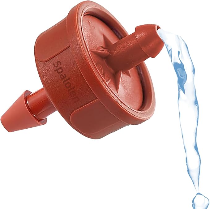 30PCS 2 GPH Pressure Compensating Drip Irrigation Spot Watering Drippers/Emitters, Self-Cleaning Constant Flow Drip Irrigation Emitters Heads Irrigation Drippers Parts for Drip Irrigation System