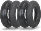 4.00-6 Replacement Tire and Inner Tube Set, 2 Pack, 13" Heavy Duty Tire and Wheel, TR-13 Straight Valve Stem, for wheelbarrow Trolley Dolly Garden Wagon Wheel Replacement