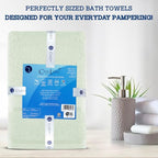 Casa Lino 4 Pack Bath Towels (27x54), 100% Pure Cotton, Luxury Bath Towels, Lightweight & Highly Absorbent, Quick Drying Towels for Bathroom, for Daily Use Bathroom, Light Sage