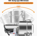 Electric Grain Grinder 800g,Swing Type Grain Mill Grinder 3000W,110V Stainless Steel High-speed Spice Herb Grinder Superfine Machine Dry Cereals Pulverizer Swing Type