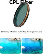 Fotorgear Camera Lens Filter,67mm Universal Phone Polarizer Filter Professional Photography for Camera Lens 67mm Clip On Filters CPL ND Black Mist Gold Streak for iPhone Xiaomi Huawei(CPL)