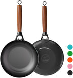 YUTANN Nonstick Frying Pan 12 inch, Ceramic Cast Iron Skillet, Lightweight Pre-seasoned Cast Iron Pan with Detachable Handle, Dishwasher & Oven Safe, Free of PFAS and PFOA