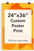 Custom Poster Print, 24x36, Upload Any Photos/Images, Personalized Photo Prints, DIY Your Own Poster, Photo to Poster Printing
