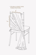 Ling's moment Wedding Chair Sashes Cover Aisle Decorations Draping Fabric Wrinkle-Free with Tie 16 Pcs Sage & Milky Green for Party Ceremony Reception Floral Arrangement Banquet Outdoor Decor
