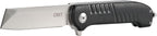 CRKT Razel GT Assisted Folding Pocket Knife: Everyday Carry, Stainless Steel Cleaver Blade with Satin Finish, Liner Lock, Black Aluminum Handle, Lanyard Hole 4031 Multi One Size