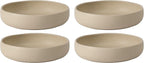 Bloomhouse Corsica Clay 4 Piece Meal, Dinner, Pasta Bowl Set - Cappuccino Cream