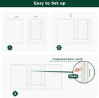 FXW Garden Fence Outdoor for The Yard – 40in(H) x 36.4ft(L) Heavy Duty Metal Animal Barrier for Dog and Rabbit, Decorative Dog Fence, 16 Panels, White