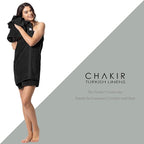 Chakir Turkish Linens Premium Cotton Absorbent Turkish Towels (8-Piece Towel Set, Black)