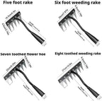 Gardenia Iron Weeding Rake, 2025 Gardenia Iron Weeding rake, Ironrake The Heavy-Duty Irons Weedings Rakes,Irons Rakes for Gardening and Weedings (5 Teeth) (5 Teeth)