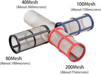 Garden Home 40-200 Mesh Large Flow Visible Filter Connector to Barb 16mm 20mm 25mm Hose Pre-Filter Garden Irrigation Agriculture Tool 1 Pcs Filter (Color : B, Size : 80Mesh)