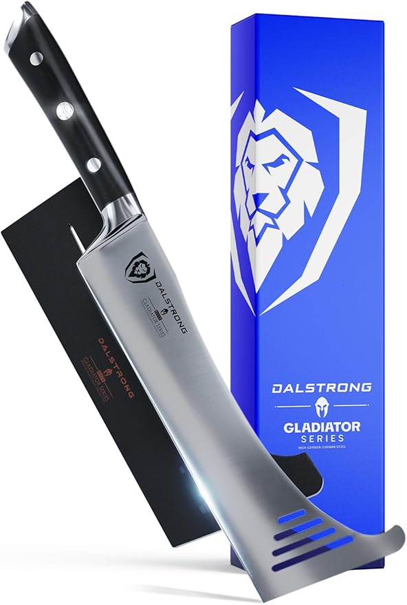 Dalstrong Spatula Knife Hybrid Utensil - 8 inch - Gladiator Series Elite - High Carbon German Steel Kitchen Knife - G10 Handle - Multi-Purpose - BBQ, Chop, Slice, Grill, Flip - Sheath - NSF Certified