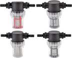 Garden Home 40-200 Mesh Large Flow Visible Filter Connector to Barb 16mm 20mm 25mm Hose Pre-Filter Garden Irrigation Agriculture Tool 1 Pcs Filter (Color : B, Size : 80Mesh)