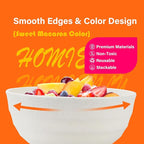 Homienly Wheat Straw Bowls Set Unbreakable Large Bowl 60 OZ Large Cereal Bowl Set of 6 Serving Bowls for Kitchen, Salad, Fruit, Soup, Microwave and Dishwasher Safe Big Bowl(Macaron Series)