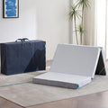 Odorless Foldable Mattress Twin XL 80" x 38" x 4", 4 Inch Folding Foam Mattress with Storage Bag, Trifold Memory Foam Mattress for RV, Guest Bed