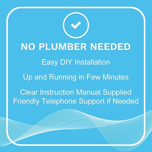 EDDY Inductive No Salt Water Softener Alternative | Electronic Water Descaler for Whole House | Reduces Limescale | Electromagnetic Water Conditioner