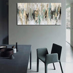 tigeridge Abstract Wall Art Grey Canvas Art Modern Canvas Pictures Contemporary Canvas Artwork for Bedroom Living Room Bathroom Kitchen Office Home Wall Decor Framed Ready to Hang 24" x 48"