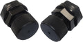 Hordion 2PCS Garden Hose Bulkhead Fitting with Plug, 1/2" Female NPT, 3/4" Male GHT (Garden Hose Thread) Bulkhead Tank Fitting for Rain Barrels Water Tank Pond Aquarium Tub Pool Sink