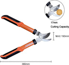SHIND Lopper Heavy Duty Branch Cutter Tree Clippers with Compound Action, Chops Thick Branch Ease, Garden Loppers Pruning, 15 Inch Tree Trimmer with 1.6” Clean Cut Capacity (15 Inch）