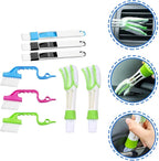 Window Groove Cleaning Brush Set 8pcs with Scrubber Brushes for Wet and Dry Use Multifunctional Window Slot and Gap Cleaner and Narrow Spaces