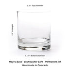 Black Lantern Whiskey Glasses - Set of 2 Old Fashioned Glasses for Cocktails and Drinking Glasses - Rock Glasses for Nature Lovers - Set of 2 Kitchen Glasses (Stars & Night Landscape)