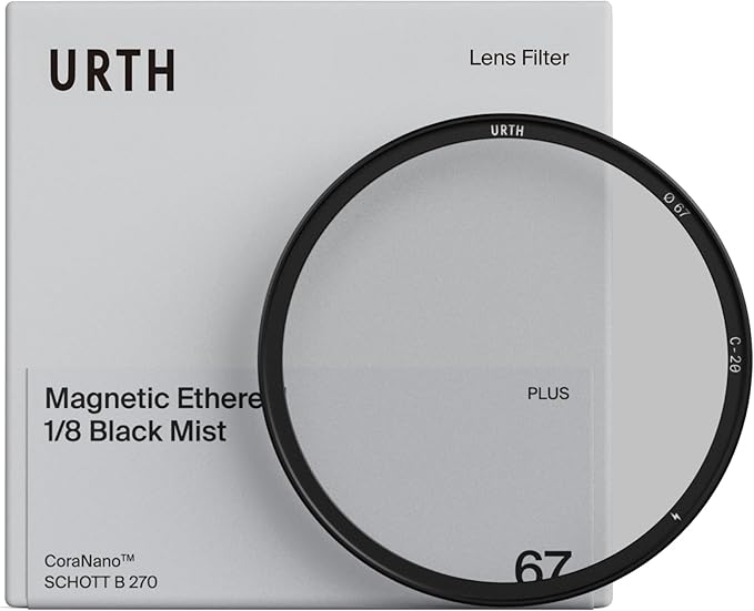 Urth 67mm Magnetic Ethereal Black Mist ⅛ Diffusion Lens Filter (Plus+) - Cinematic Effect, 20-Layer Nano-Coated Light Dispersing Particles