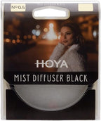 Hoya 62mm Mist Filter Black Diffuser No. 0.5 - Black Mist Filter for Camera Lenses - Soft Diffusion Effect for Portrait Photography & Cinematic Look, Reduces Contrast & Softens Wrinkles