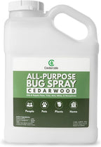 Cedarcide All-Purpose Bug Spray | Kill and Control Mosquitos, Fleas, Ticks, Ants | Made with Natural Essential Oils | Use on People, Pets & Kids | Cedarwood Gallon (128 Oz.)