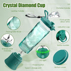 Portable Blender for Smoothies, Freshly Squeezed Juices, Milk shakes and Baby food, 20 oz BPA Free, Suitable for Outdoor Sports, Family, Travel.((green))