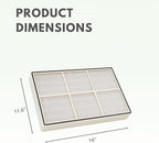 Nispira HEPA Filter with 4 Pre-Carbon Filters Compatible with Whirlpool Whispure Air Purifier Models AP25030K, APR25530L, APR25130L; Replaces Part # 1183051 1183051K, 2 Sets