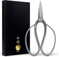Wazakura Yasugi Stainless Steel Made in Japan Traditional Bonsai Scissors 7 in (180 mm), Pruning Shears for Bonsai Trees, Japanese Gardening Tools