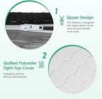 PayLessHere 6 Inch Hybrid Mattress with Innerspring and Foam/Fiberglass Free/Medium Firm Spring Mattress/Full Size Mattress in a Box/CertiPUR-US Certified/Cool Sleep Pressure Relief