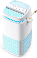 POMORON 4-in-1 Air Purifiers for Home, Air Ionizer Negative Ion Generator, H13 HEPA Filter, UV, Covers 1250 Ft² 99.97% Removal Rate for Pollen Smoke Pet Dander Air Cleaner for Bedroom, MJ002H, White