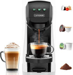 Warriors1 Coffee Maker for Keurig K Cup, Espresso Machine for Nespresso Original, Dolce Gusto Coffee Pods, Ground Coffee, Coffee Machine for Cappuccino & Latte, Programmable, 20 Bar, 28 oz Reservoir
