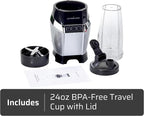 Epsilon Portable Smoothie Blender for Shakes & Smoothies with LED Display & 24 Oz BPA-Free Travel Cup, Personal Juicer Blender w/ 1000W High-Speed Motor for Ice Crushing & Frozen Blending