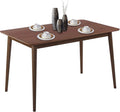 Dining Table Kitchen Table 47" Dining Room Table Small Kitchen Table for Small Spaces Table Modern Home Furniture Dinner Table Rectangular (Espresso)