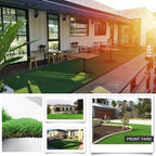 Petgrow Luxurious Artificial Grass Realistic Turf 1 X 35 Feet,1.57 Inch Pile Height Ultrathick Indoor/Outdoor Dog Fake Faux Grass,Synthetic Grass Rug Garden Landscape Patio,Drainage Holes